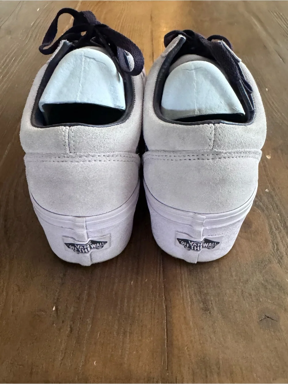 Vans Old Skool Stackform Lavender Suede Platform Sneakers 8